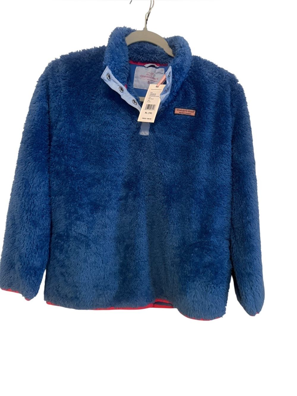 Vineyard Vines Fuzzy Snap Placket Size 16(xl)